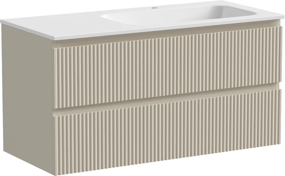 Тумба с раковиной Sancos Snob R 100 см, R, beige soft Sancos — официальный сайт