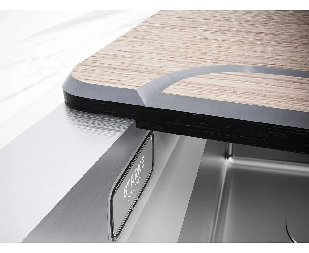 Мойка кухонная Paulmark Next-Multi Sink 58 UNI PM785845-LG светлое золото Sancos — официальный сайт