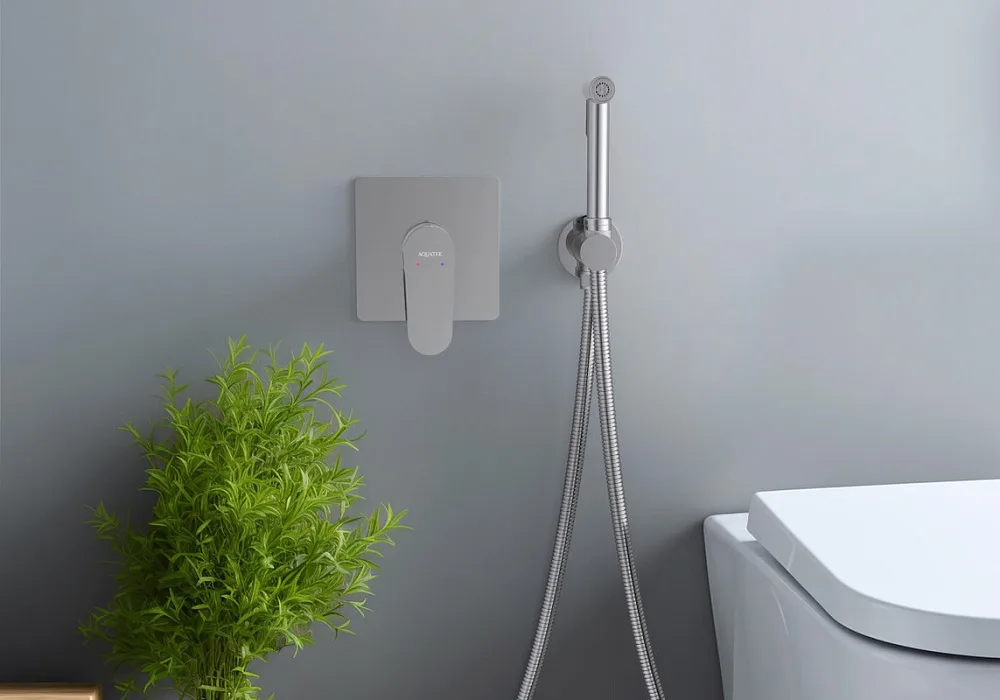 Гигиенический душ AQUATEK Оберон AQ1219CR со смесителем, С ВНУТРЕННЕЙ ЧАСТЬЮ, хром Sancos — официальный сайт