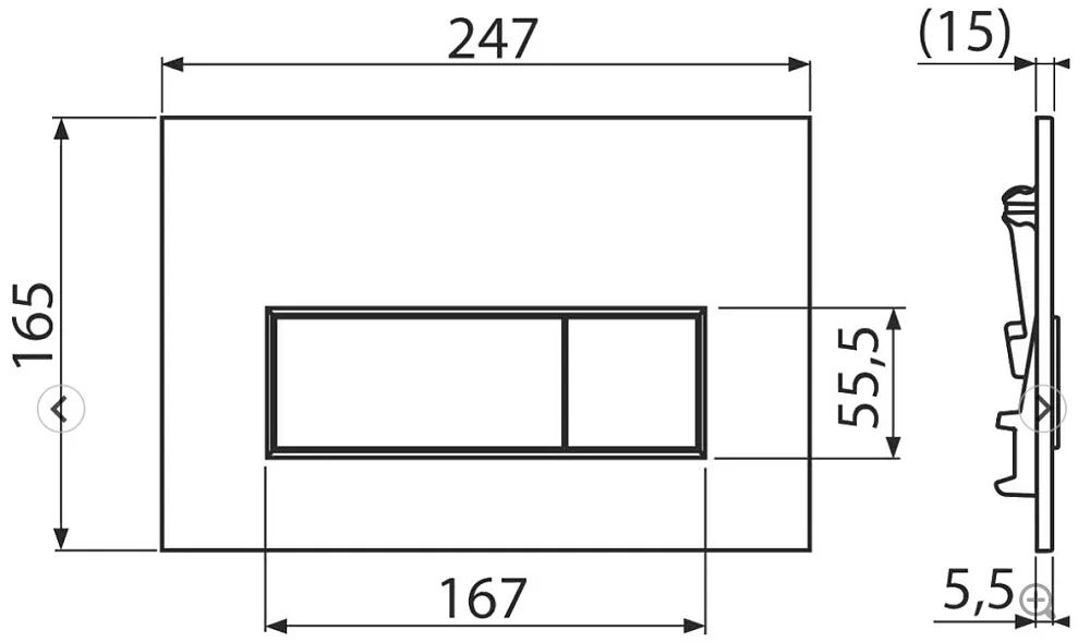 Система инсталляции для унитазов AlcaPlast AM101/1120-4:1 RU M578-0001, кнопка смыва черная Sancos — официальный сайт