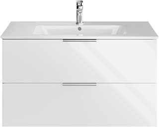 Тумба под раковину без столешницы KERAMA MARAZZI Piano Forte 95 подвесная, белая глянцевая