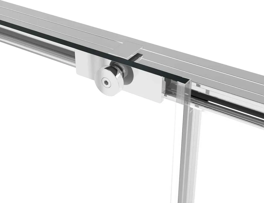 Душевая дверь в нишу Vincea Slim Soft 110 см, профиль хром, стекло прозрачное Sancos — официальный сайт