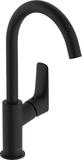 Смеситель для раковины Hansgrohe Logis 71130670 матовый черный