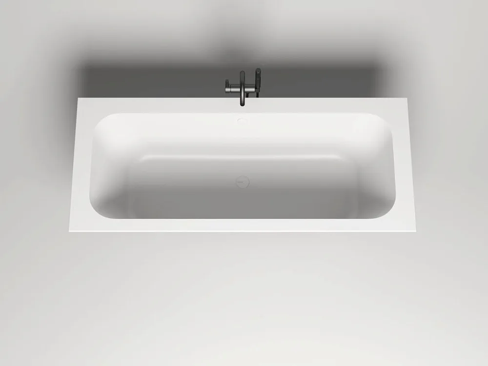 Ванна из искусственного камня Salini Orlanda Axis S-Sense 190x80 см, встраиваемая, матовая белая, на Sancos — официальный сайт