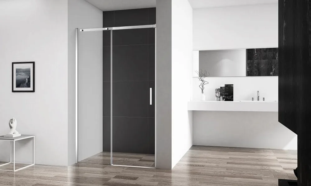Душевая дверь в нишу BelBagno Acqua BF-1-110-C-Cr стекло прозрачное Sancos — официальный сайт