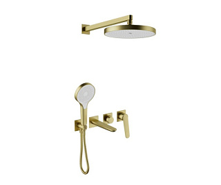 Душевой комплект Bronze de Luxe Icon 3009CBG, золото
