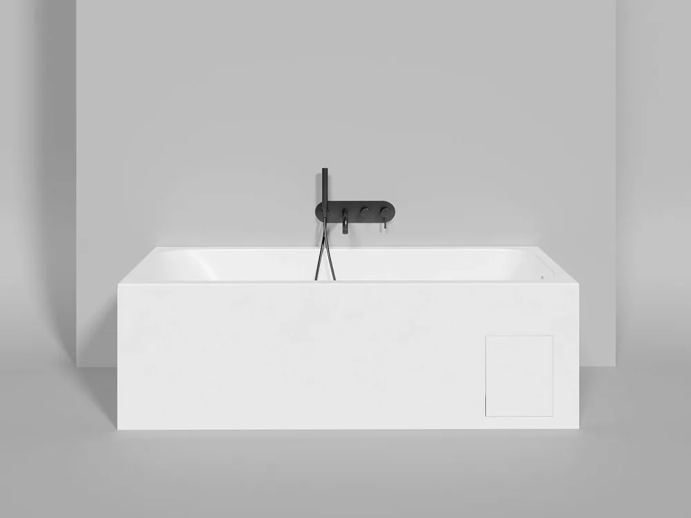 Ванна из искусственного камня Salini Orlanda S-Sense 170x80 см, встраиваемая, матовая белая, на ножк Sancos — официальный сайт