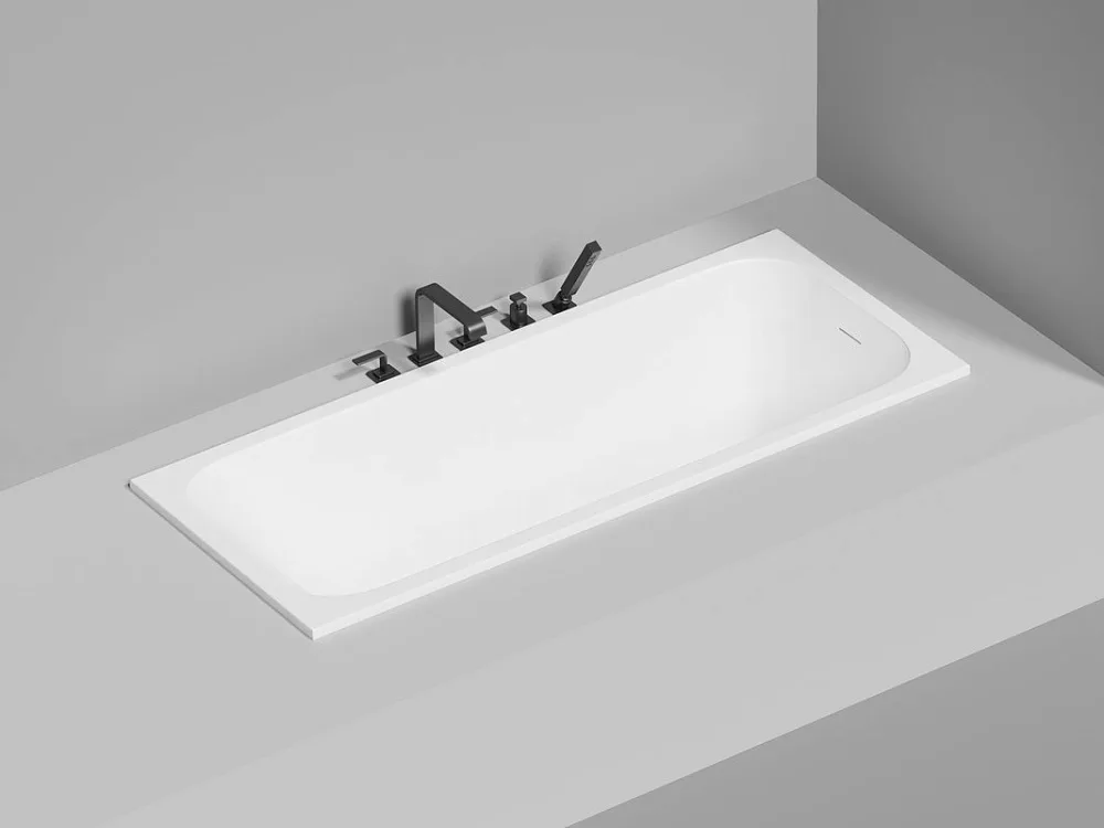 Ванна из искусственного камня Salini Orlanda Kit S-Stone 170x70 см, встраиваемая, матовая белая, на  Sancos — официальный сайт