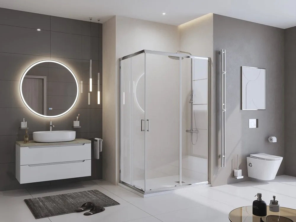 Поддон для душа BelBagno Uno AH 100х80, белый, с сифоном Sancos — официальный сайт