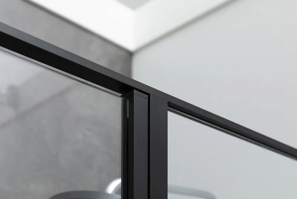 Душевой уголок Allen Brau Priority 120x80, профиль черный браш, стекло прозрачное Sancos — официальный сайт