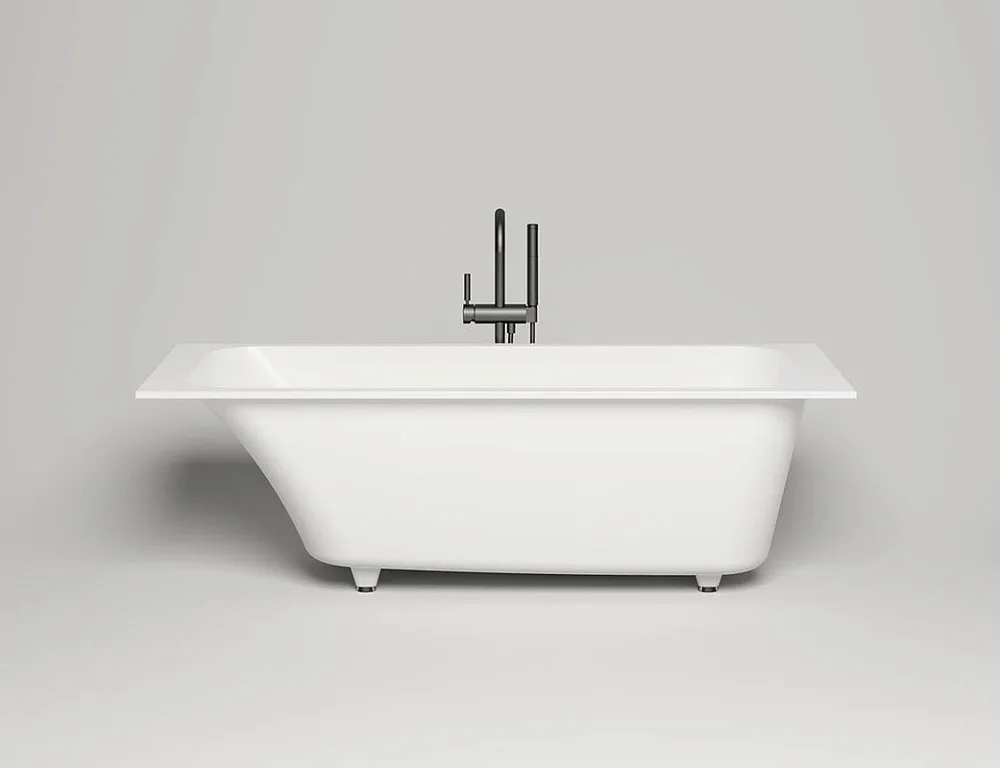 Ванна из искусственного камня Salini Orlanda 180x80 см, встраиваемая, белая, на ножках Sancos — официальный сайт