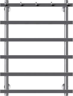 Полотенцесушитель электрический Secado Понтида 1 K, L 80x50, графит