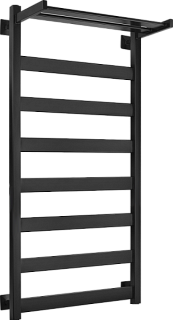Полотенцесушитель водяной Secado Комано 1 СП 100x50, черный матовый