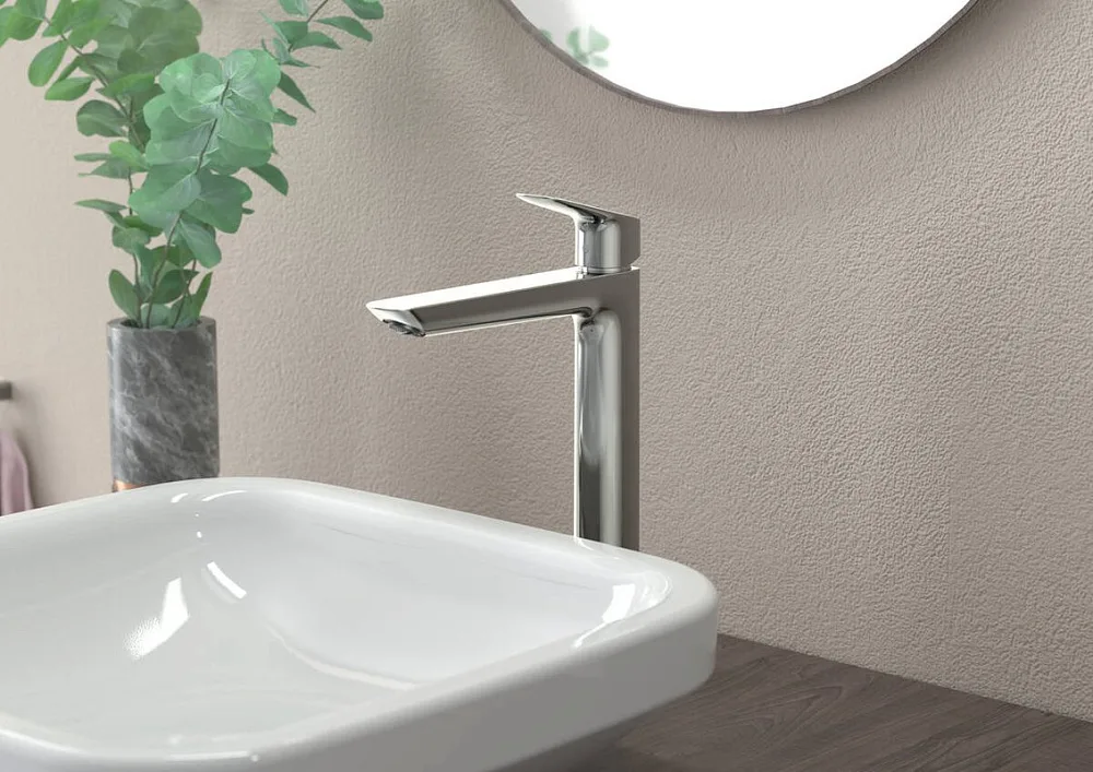 Смеситель для раковины Hansgrohe Logis Fine 240 71258000 хром Sancos — официальный сайт