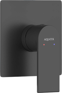 Встраиваемый смеситель AQUATEK Лира AQ1466MB С ВНУТРЕННЕЙ ЧАСТЬЮ, матовый черный