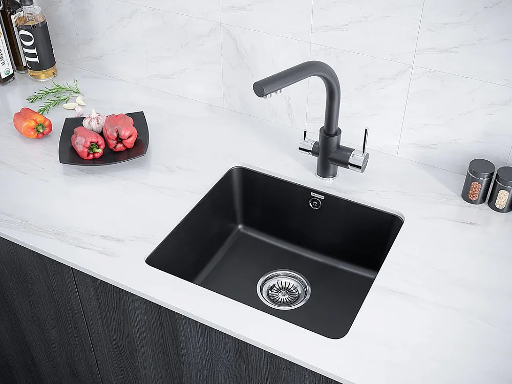 Смеситель для кухни Paulmark Essen Es213011-401 антрацит Sancos — официальный сайт