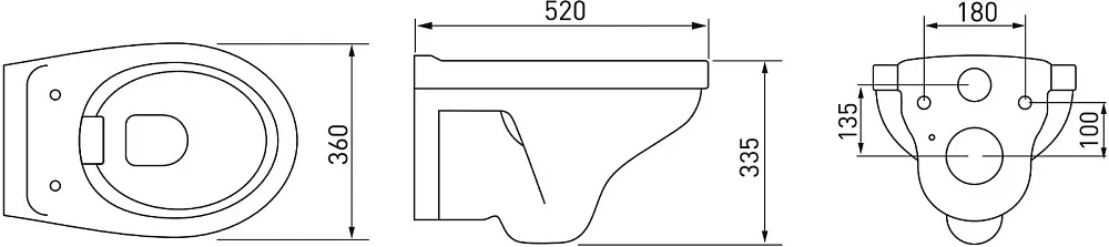 Унитаз подвесной Berges Albit S Rimless 082146 Sancos — официальный сайт