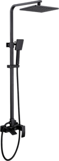 Душевая стойка Abber Wasserfall AF8616B, черная матовая