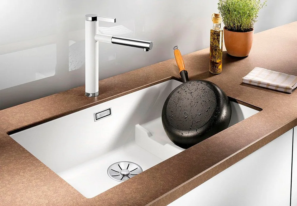 Смеситель для кухни Blanco Linee-S Silgranit 518441 Sancos — официальный сайт