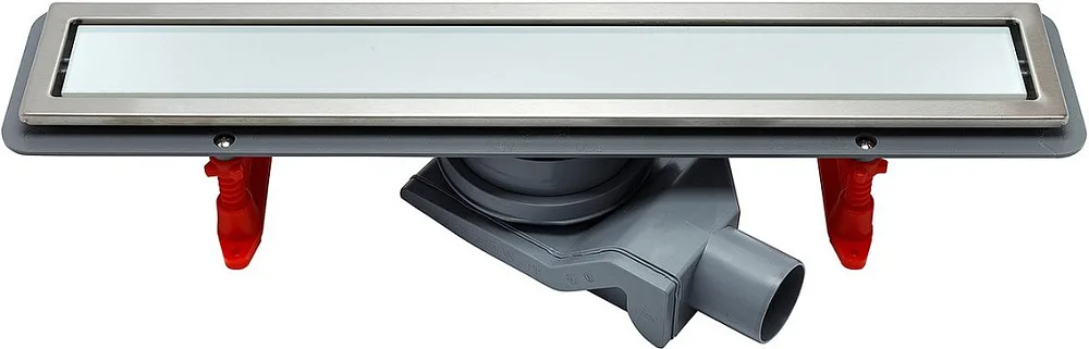 Душевой трап (лоток) Pestan Confluo Premium Line 300, белое стекло/сталь Sancos — официальный сайт