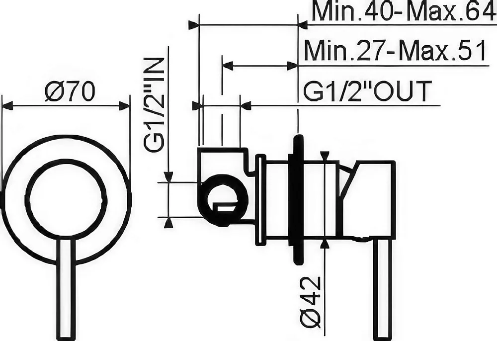 Встраиваемый смеситель Plumberia Selection Ixo KITXO1135GR С ВНУТРЕННЕЙ ЧАСТЬЮ, мат Sancos — официальный сайт