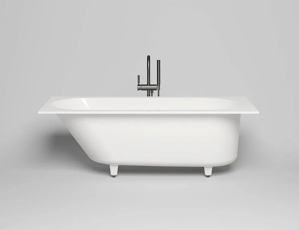 Ванна из искусственного камня Salini Ornella Kit S-Sense 170x75 см, встраиваемая, матовая белая, на  Sancos — официальный сайт