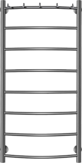 Полотенцесушитель электрический Secado Милан 1 К 100x50, графит, L