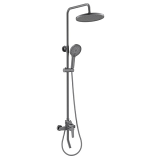 Душевая стойка AQUATEK Лугано AQ2740BGM, оружейная сталь