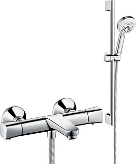Термостатический смеситель Hansgrohe Ecostat universal 13123000, + Душевой гарнитур Hansgrohe Cromet