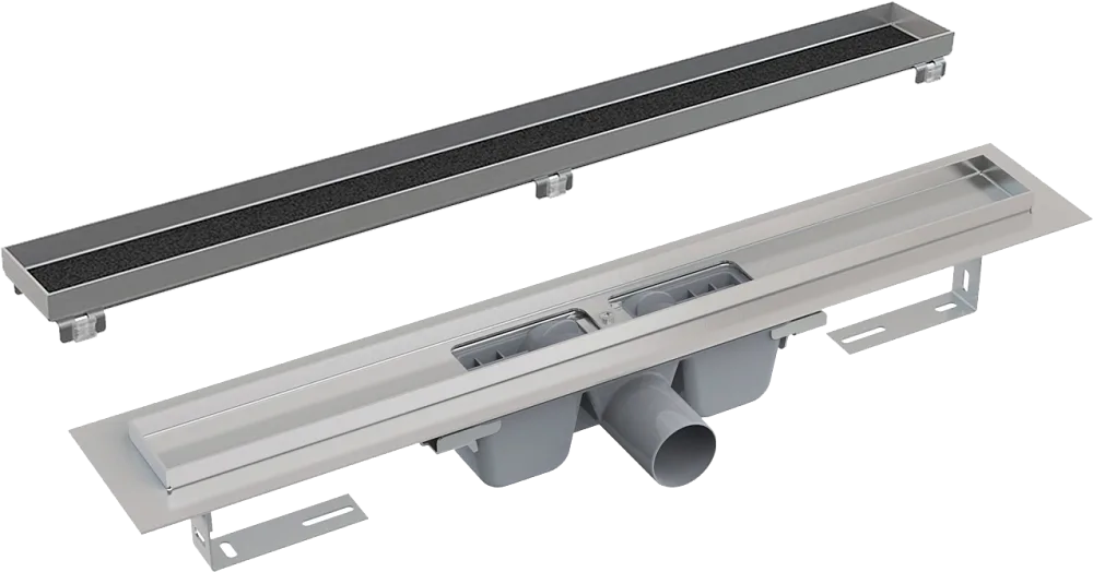 Душевой трап (лоток) AlcaPlast APZ1 APZ6S 750, с опорами, с решеткой FLOOR-750 75 см, под плитку Sancos — официальный сайт