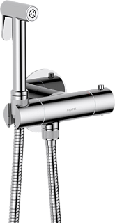 Гигиенический душ AQUATEK Оберон AQ1027CR со смесителем, С ВНУТРЕННЕЙ ЧАСТЬЮ, хром
