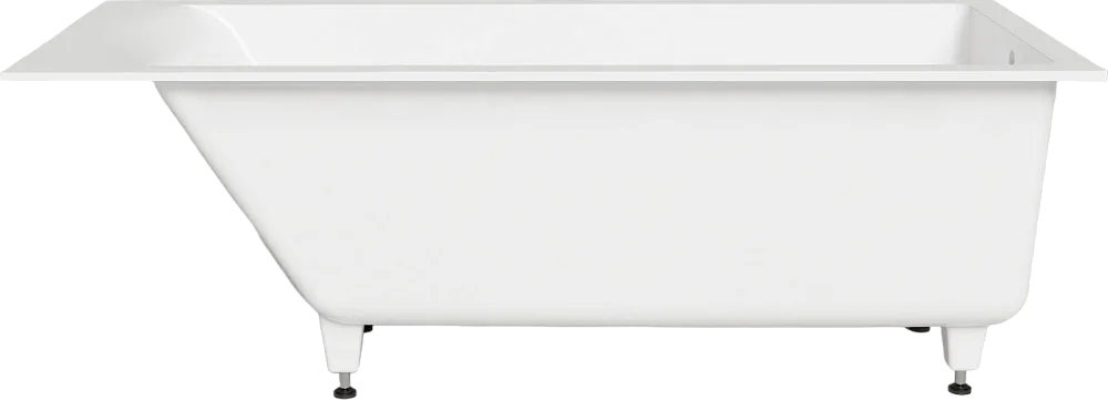 Ванна из искусственного камня Salini Cascata S-Sense 170x70 см, встраиваемая, матовая белая, на ножк Sancos — официальный сайт