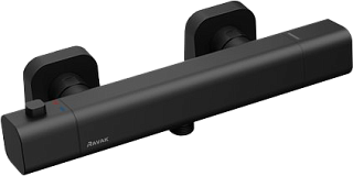 Термостатический смеситель Ravak 10° Free X070154 черный матовый