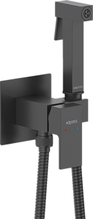 Гигиенический душ AQUATEK Либра AQ1022MB со смесителем, С ВНУТРЕННЕЙ ЧАСТЬЮ, матовый черный