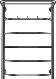 Полотенцесушитель электрический Secado Агата 1 КСП 80x50, графит, L