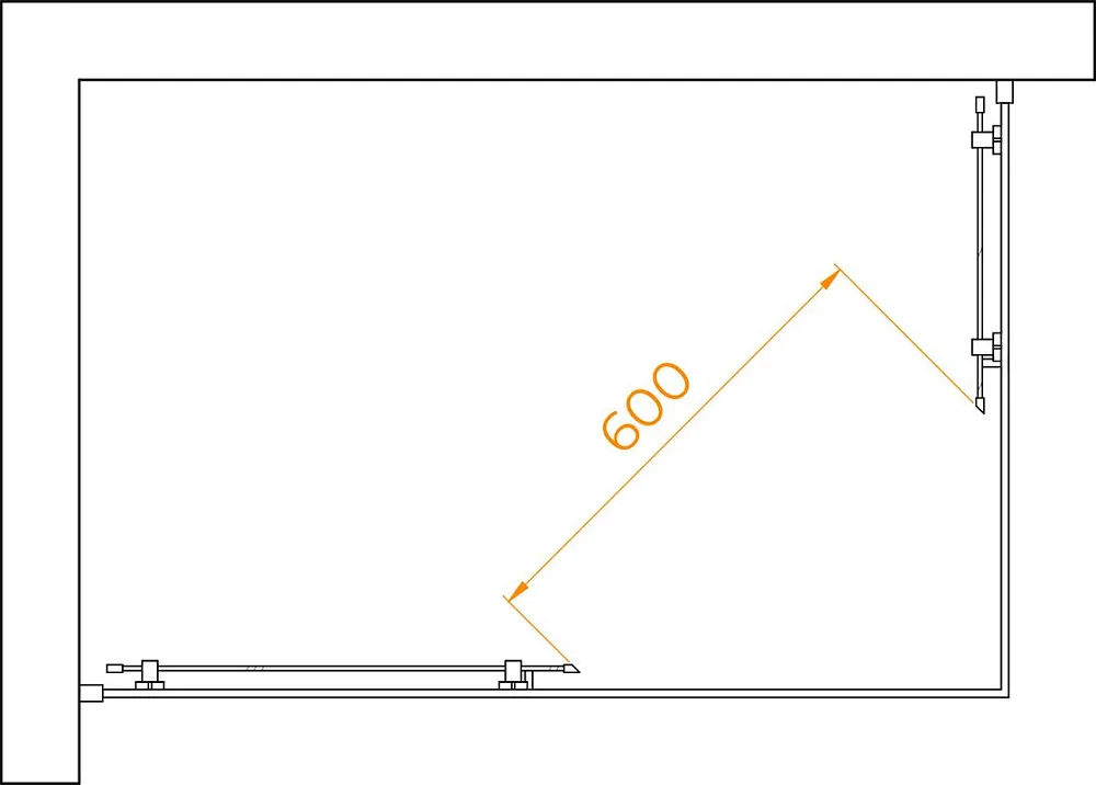 Душевой уголок RGW Passage PA-040B 1200x800x1950, профиль черный Sancos — официальный сайт