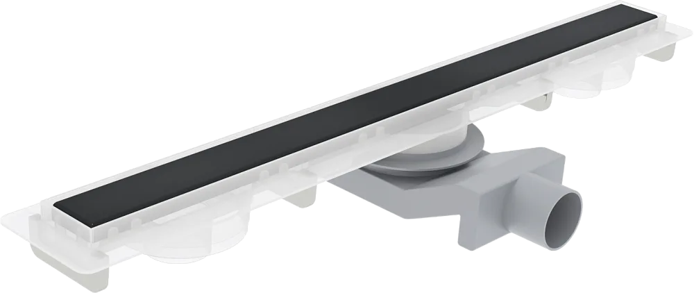 Душевой трап (лоток) Plumberia Selection PSM Modular 60 см, черный матовый Sancos — официальный сайт
