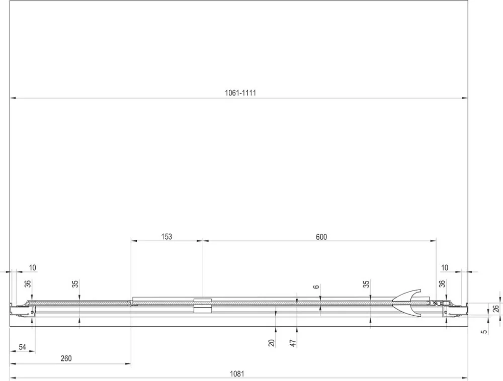 Душевая дверь в нишу Ravak Pivot PDOP2-110 Transparent, профиль и ручки белые Sancos — официальный сайт