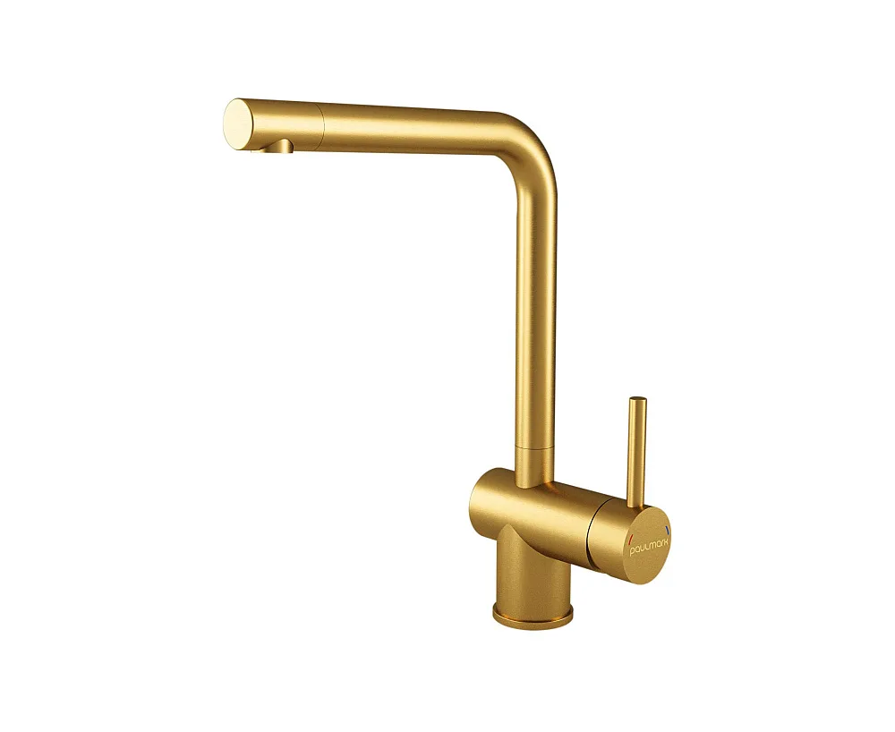 Смеситель для кухни Paulmark Spring Sp212067-LG, светлое золото Sancos — официальный сайт
