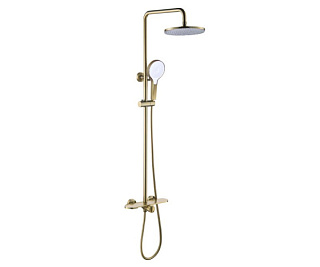Душевая стойка Bronze de Luxe Icon 80112CG, матовое золото
