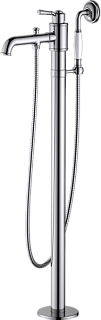 Напольный смеситель для ванны с душем AQUATEK Классик AQ1545CR, С ВНУТРЕННЕЙ ЧАСТЬЮ, хром