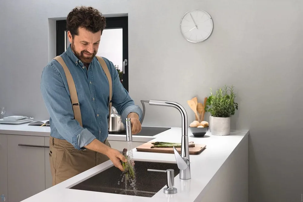 Смеситель для кухни Hansgrohe Talis Select M51 72824000 хром Sancos — официальный сайт