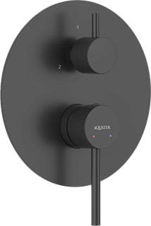Встраиваемый смеситель AQUATEK Европа AQ1347MB С ВНУТРЕННЕЙ ЧАСТЬЮ, 3 режима, матов