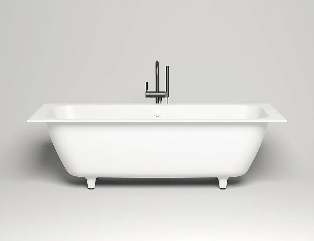 Ванна из искусственного камня Salini Orlanda Axis S-Sense 180x80 см, встраиваемая, белая, на ножках Sancos — официальный сайт