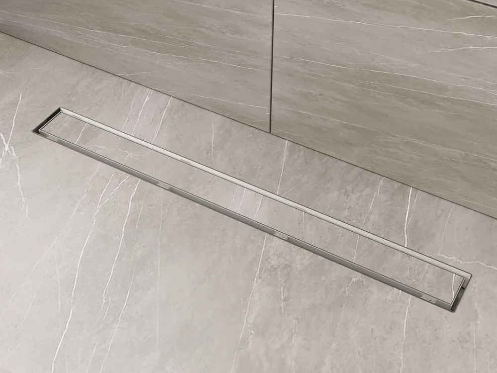 Душевой трап (лоток) Plumberia Selection PST In-Tile 80 см, нержавеющая сталь матовая Sancos — официальный сайт