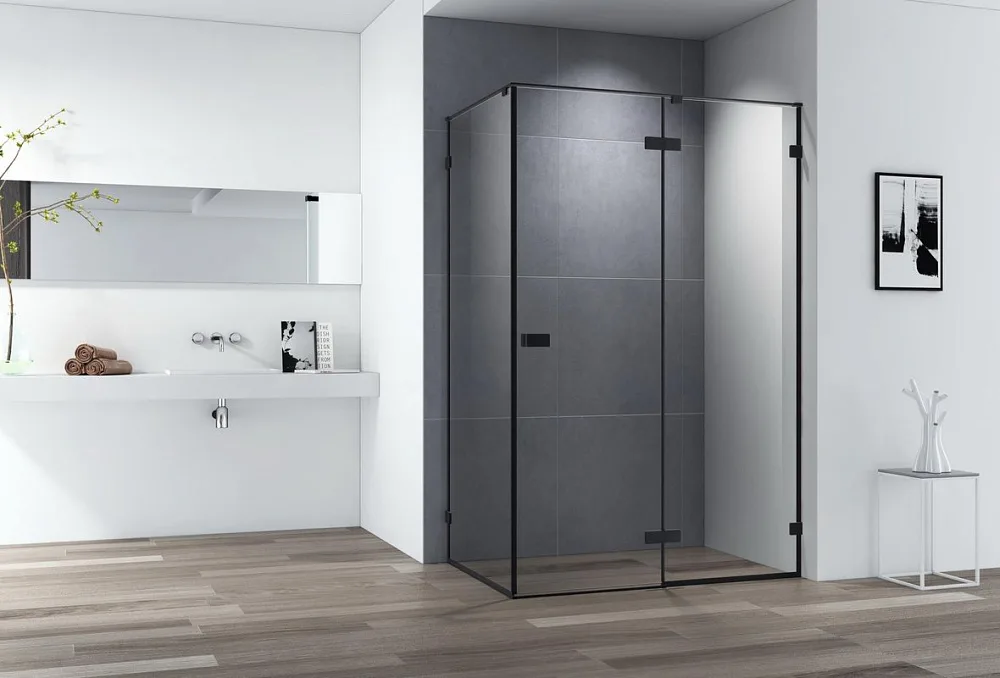 Душевой уголок Cezares Bellagio BELLAGIO-AH-1-120/90-C-NERO 120х90, черный Sancos — официальный сайт