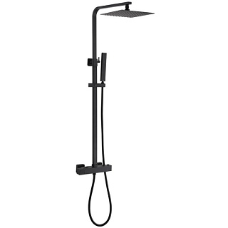 Душевая стойка Abber Daheim AF8260BL, матовая черная