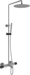 Душевая стойка AltroBagno Intento 030421 GrNe, серая, черная