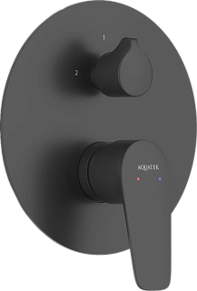 Встраиваемый смеситель AQUATEK Бетта AQ1146MB С ВНУТРЕННЕЙ ЧАСТЬЮ, матовый черный