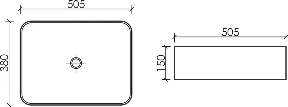 Накладная раковина Ceramicanova Element CN6052MB черная матовая Sancos — официальный сайт